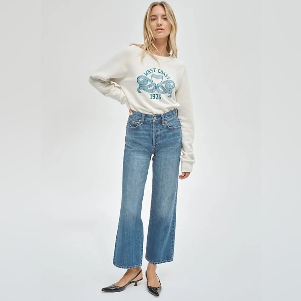 Denim Forum Farrah High Rise Wide Leg 28L